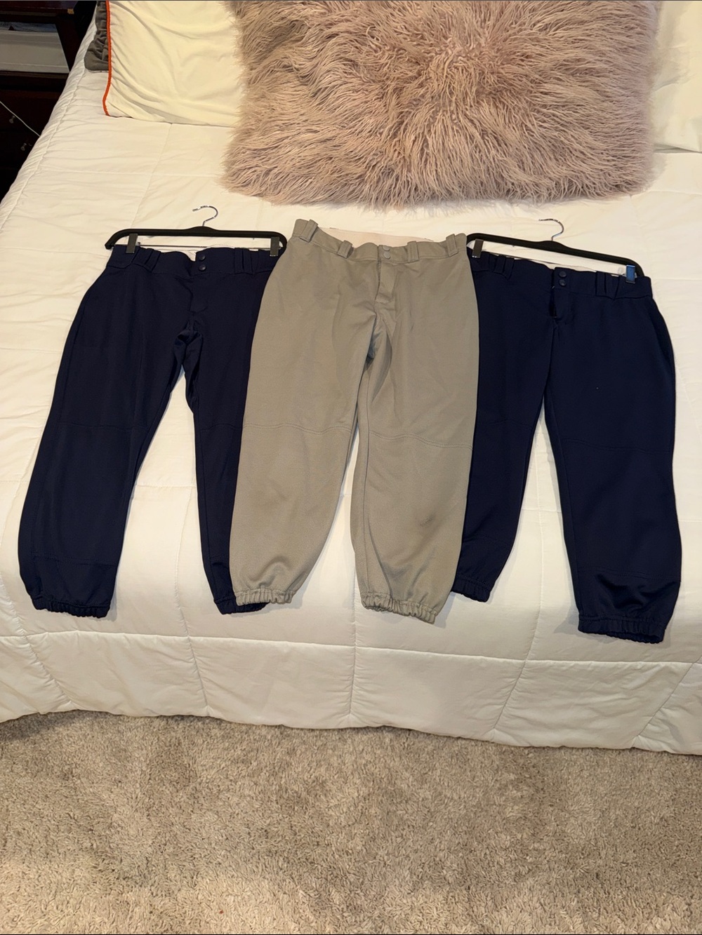 2 Champro Women's Fastpitch Navy Softball Pants M  free gray Martin